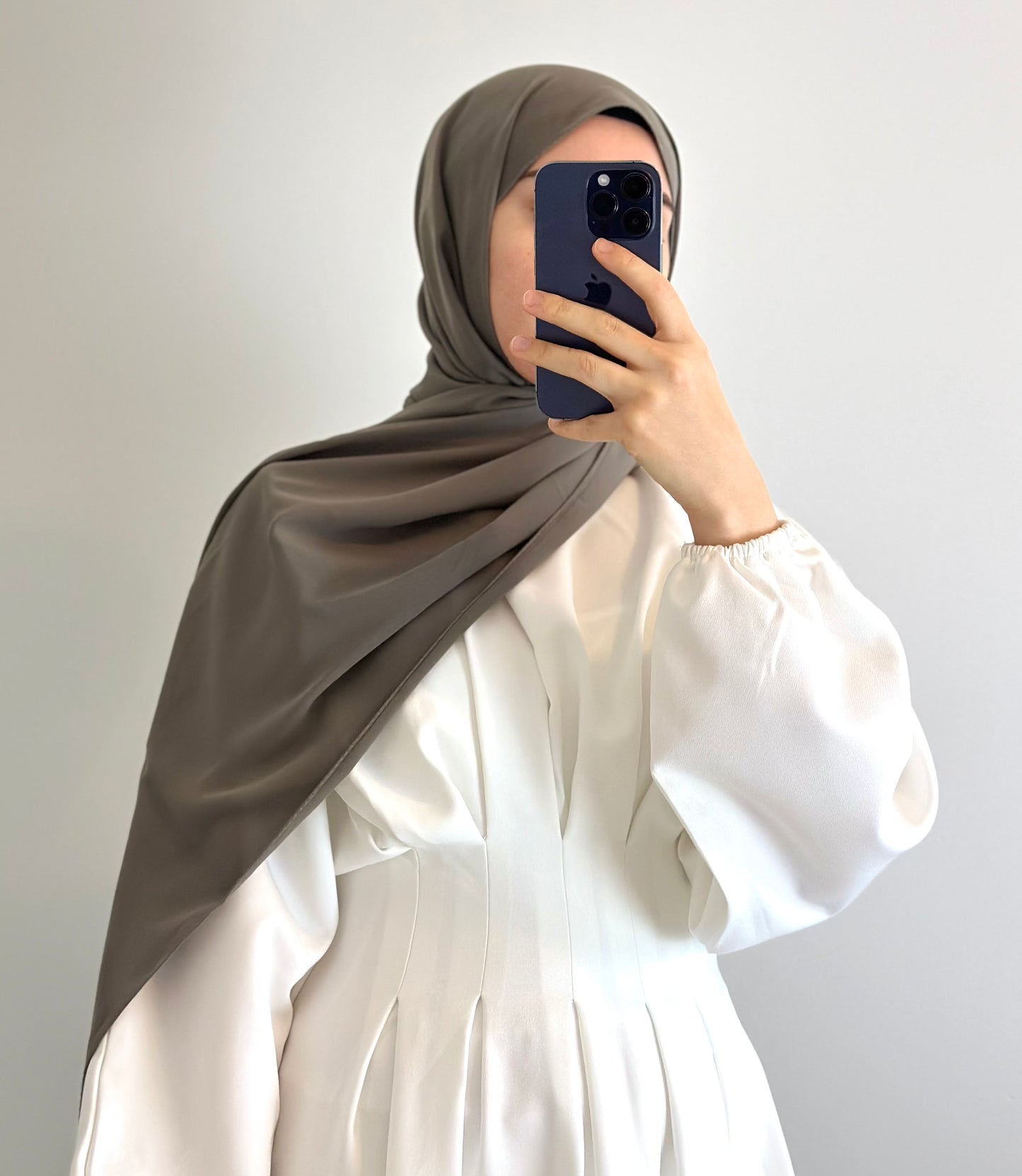 SOIE DE MÉDINE CHÂLE kaki foncé