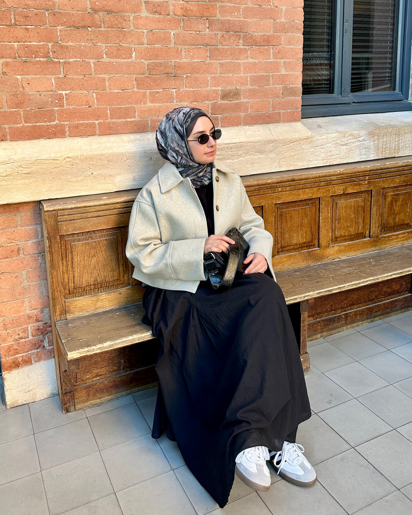 Veste oversize à boutons