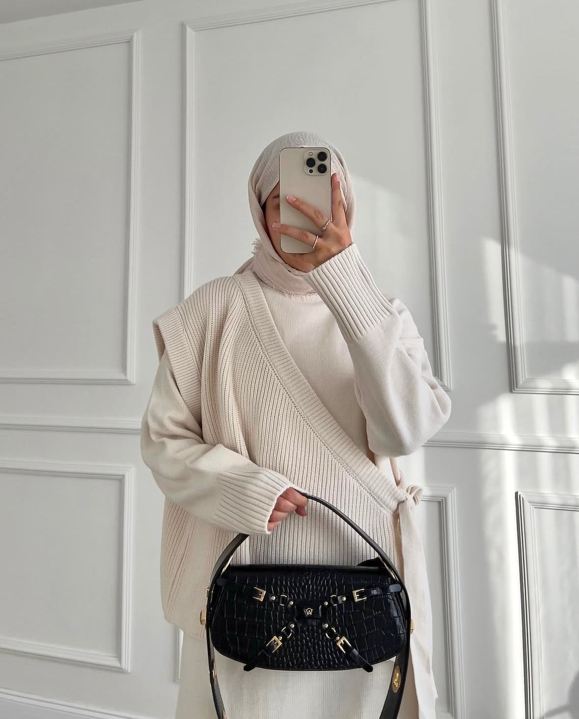 ENSEMBLE TRICOT écru