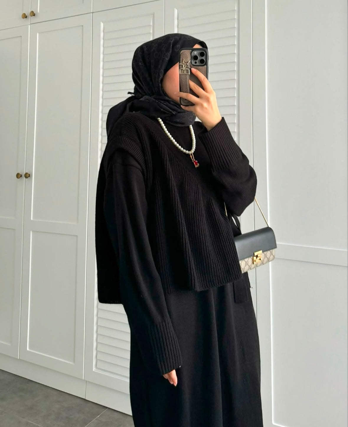 ENSEMBLE TRICOT noir