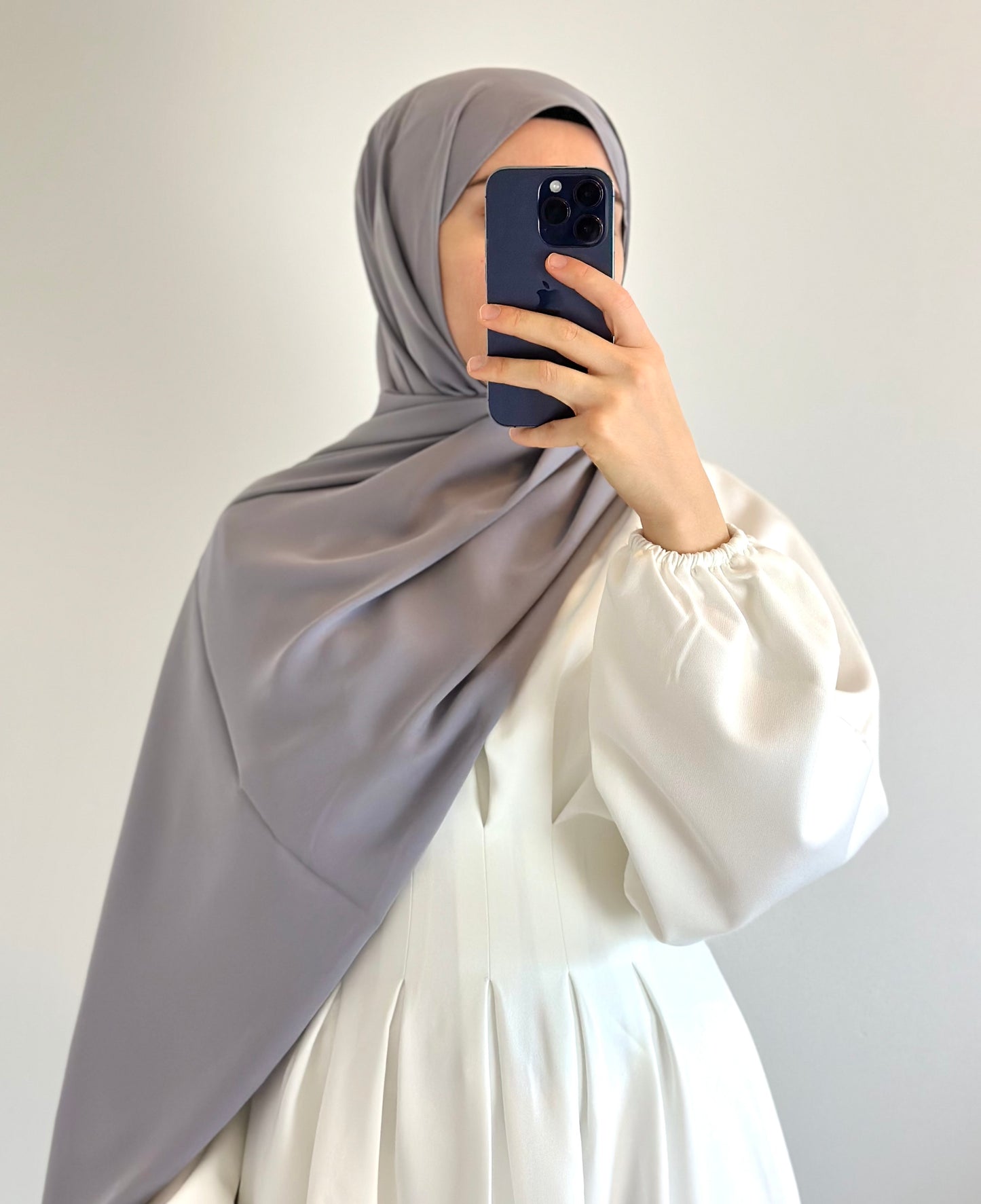 SOIE DE MÉDINE CHÂLE gris