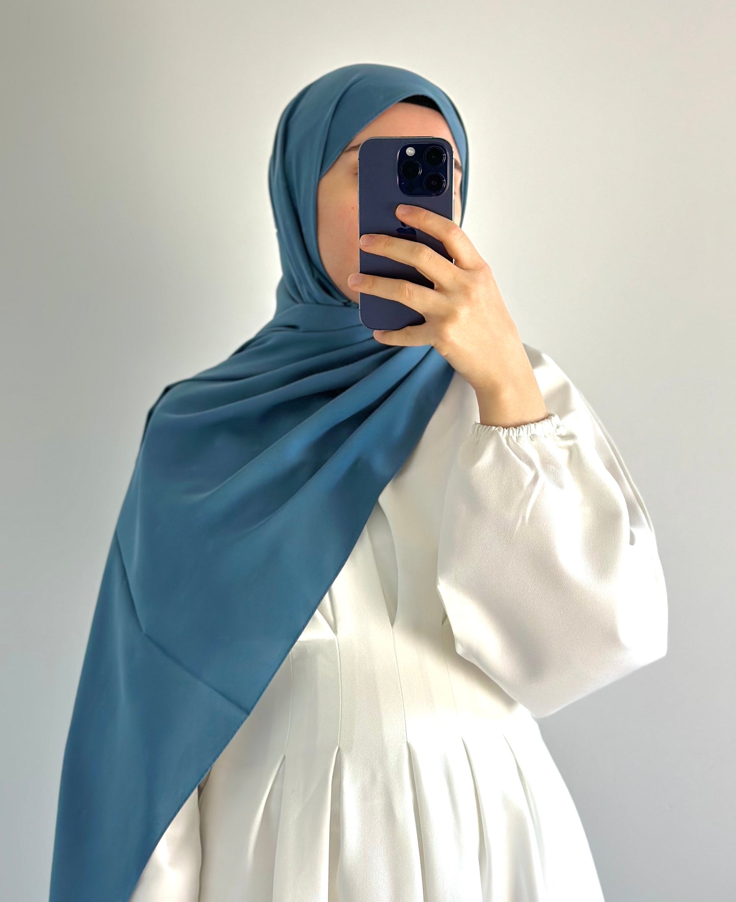 SOIE DE MÉDINE CHÂLE bleu