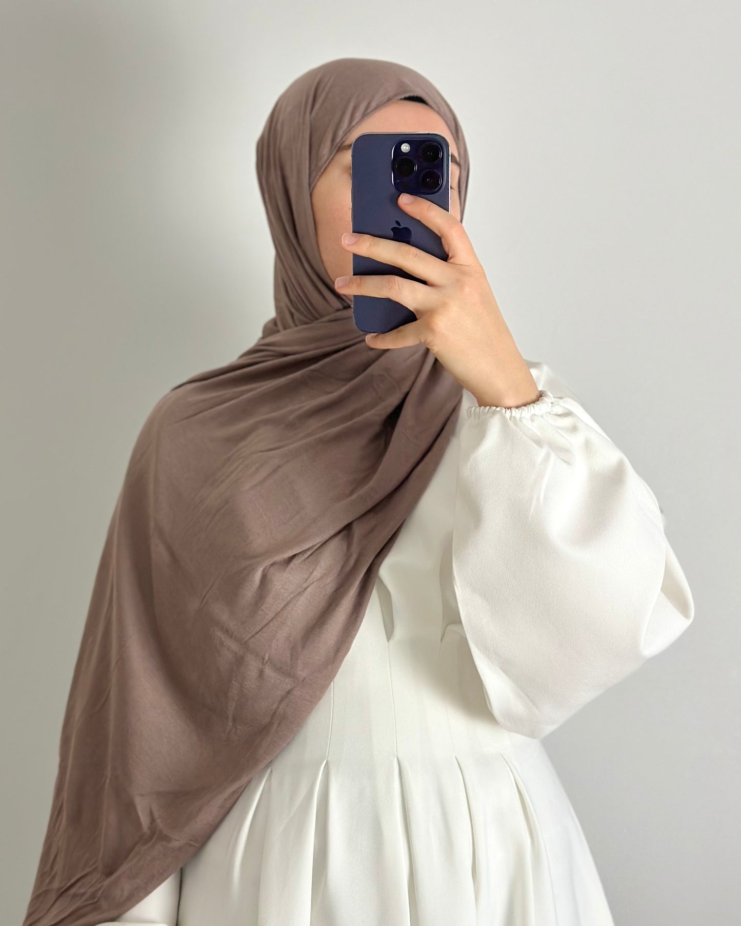 JERSEY CHÂLE TAUPE FONCÉ