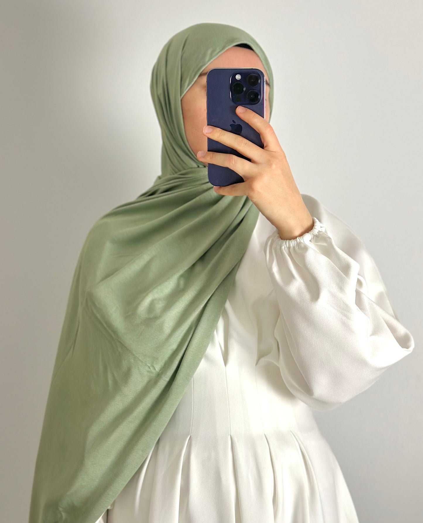 JERSEY CHÂLE VERT D'EAU