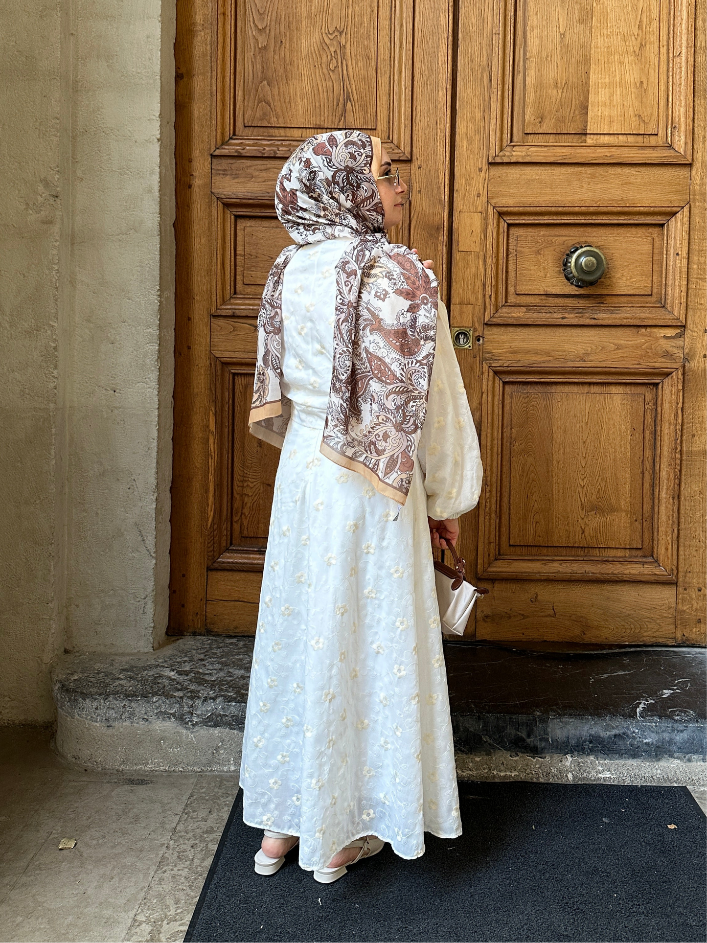 Jupe et Chemise Brodé beige