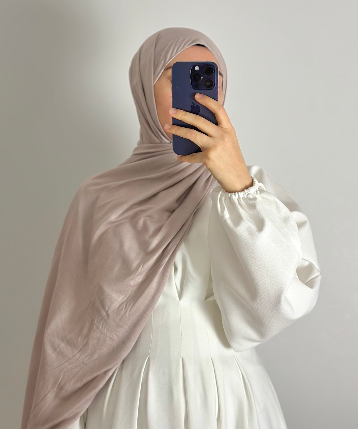 JERSEY CHÂLE ROSE POUDRÉ CLAIR