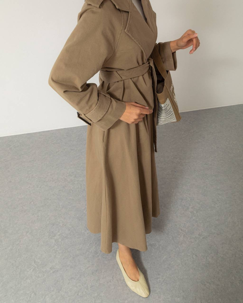 ENSEMBLE TRENCH marron