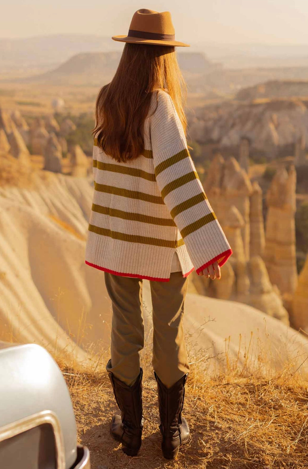 PULL À RAYURES VERT PISTACHE