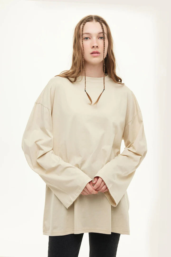 PULL OVERSIZE BEIGE