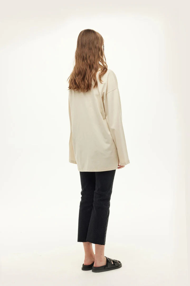 PULL OVERSIZE BEIGE