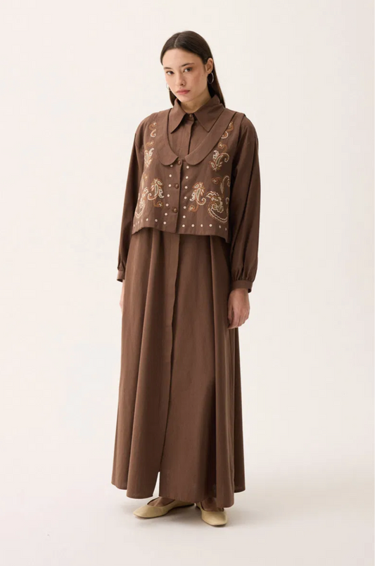 ROBE ENSENBLE marron