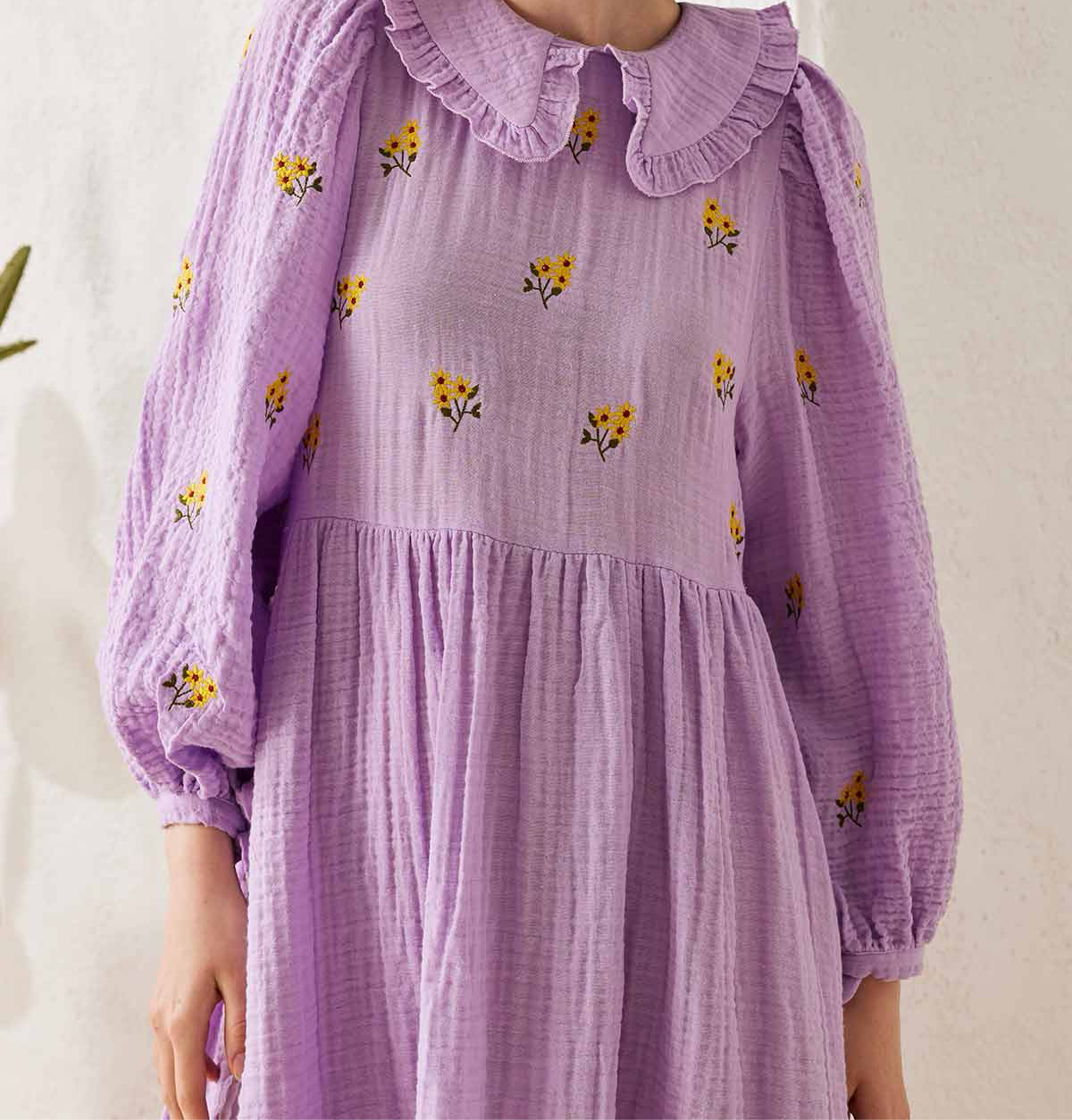 ROBE EN GAZE DE COTON