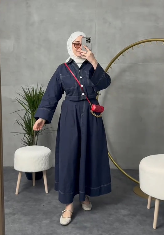 ENSEMBLE DENIM bleu nuit