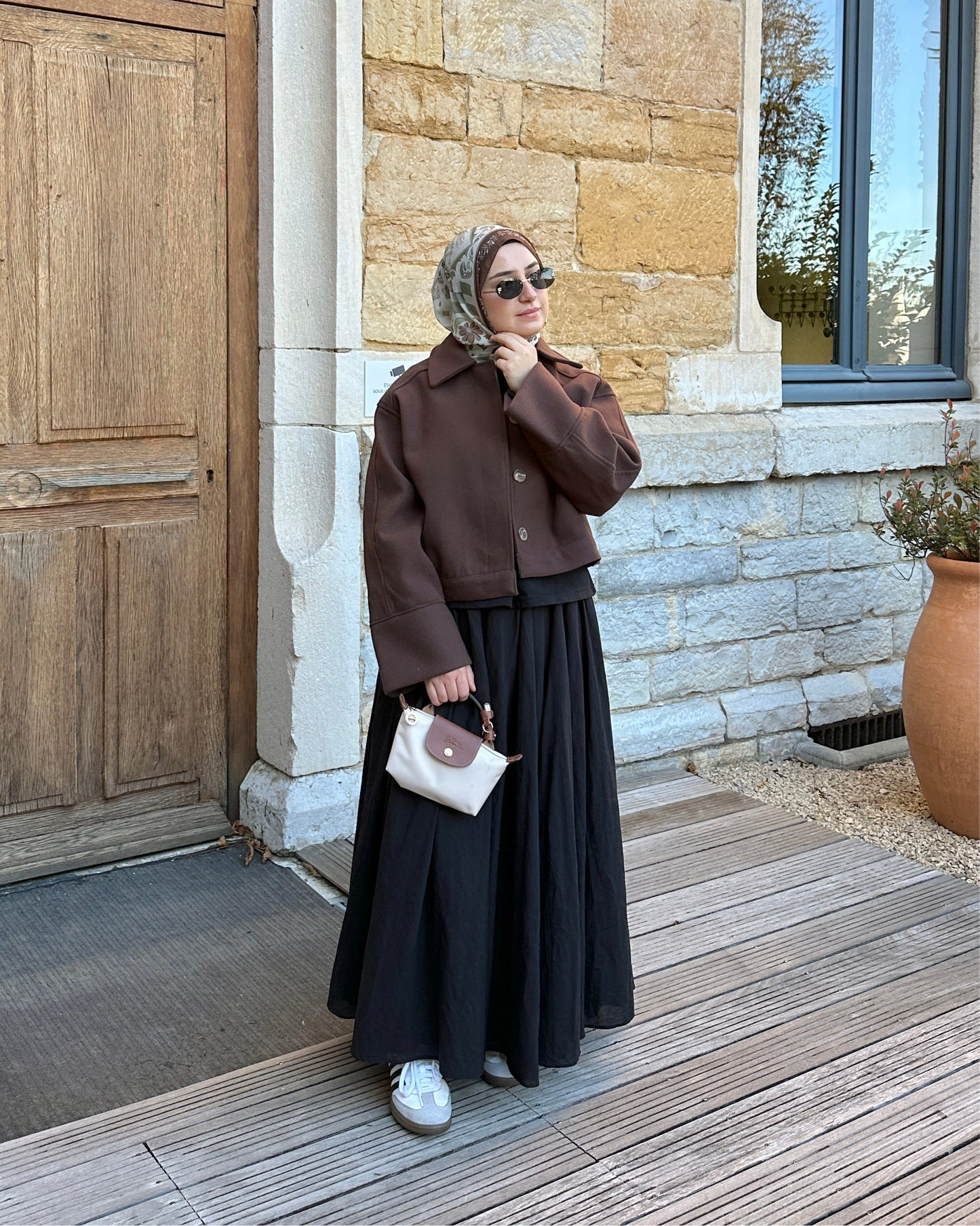 Veste oversize à boutons