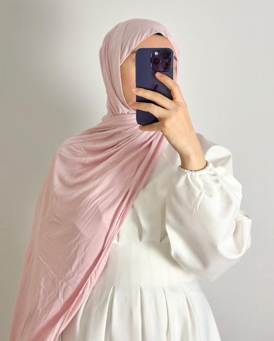 JERSEY CHÂLE ROSE POUDRÉ