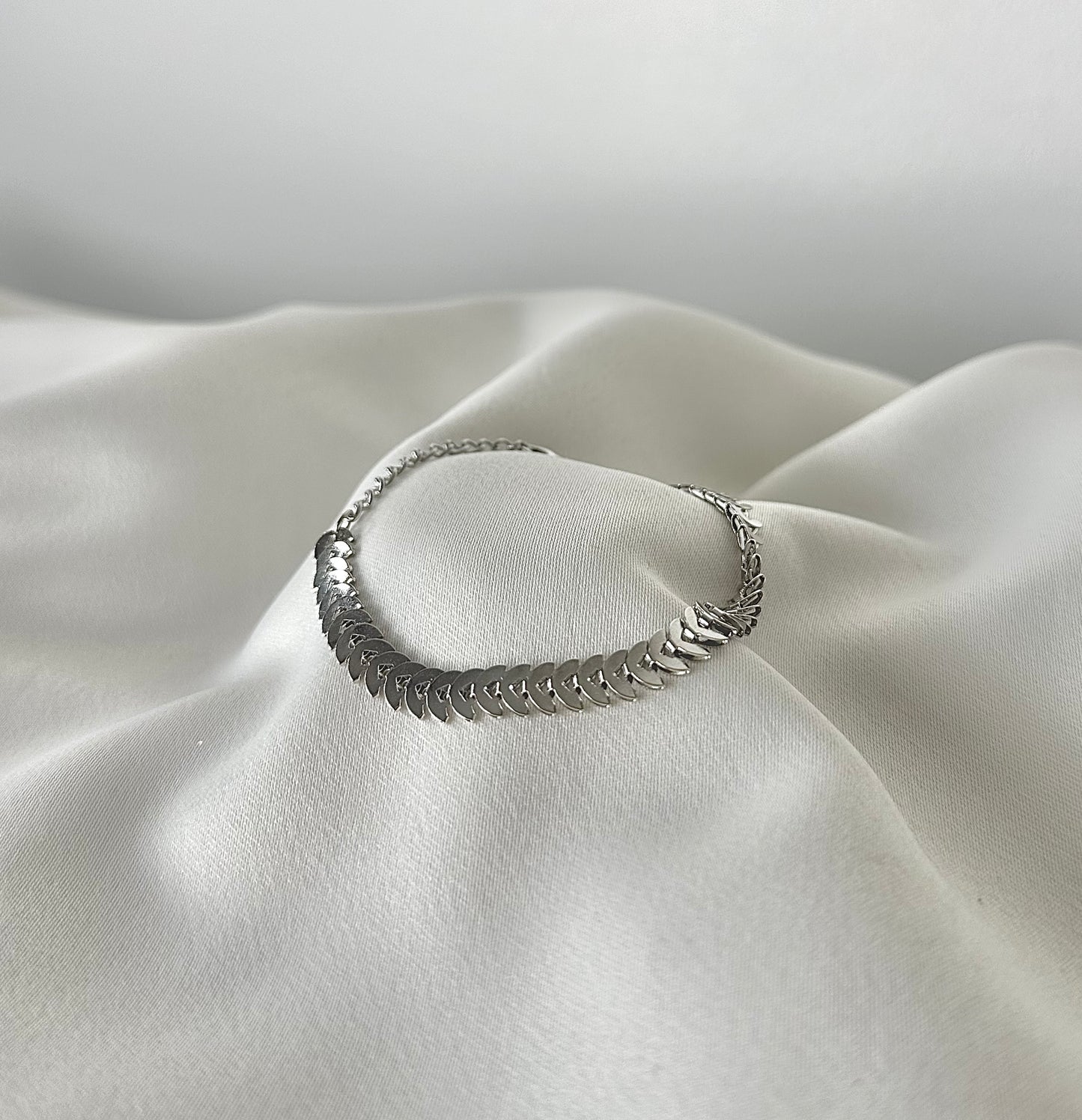 BRACELET ARÊTE DE POISSON ARGENT