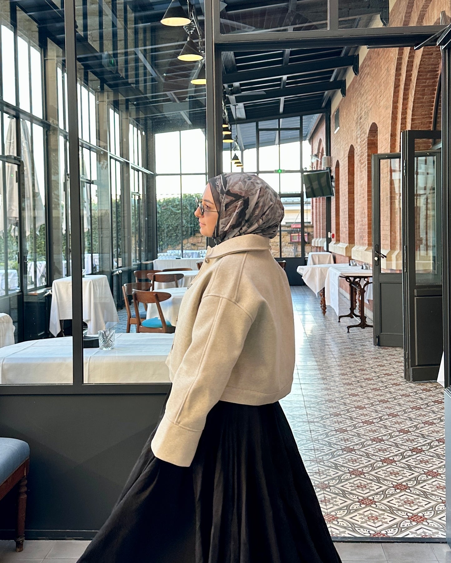 Veste oversize à boutons