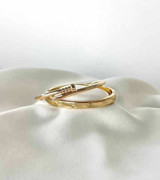 ENSEMBLE BRACELET DORÉ