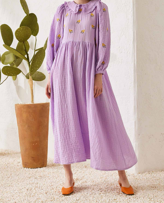 ROBE EN GAZE DE COTON