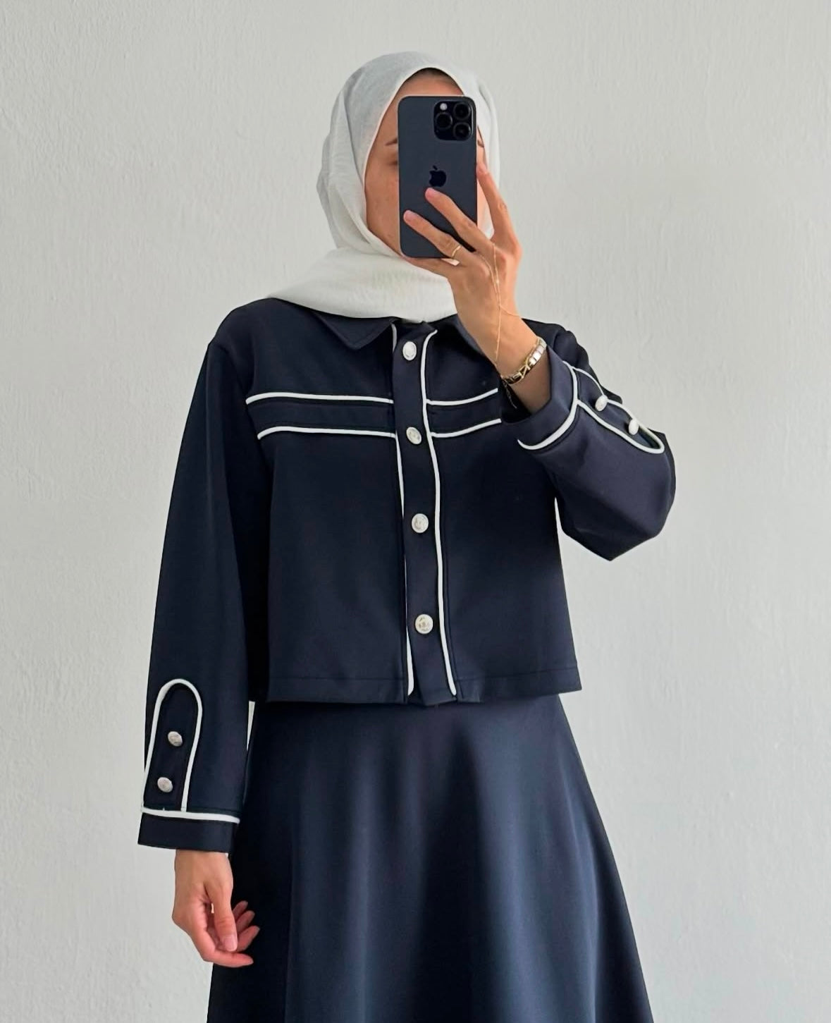 ENSEMBLE JUPE bleu nuit