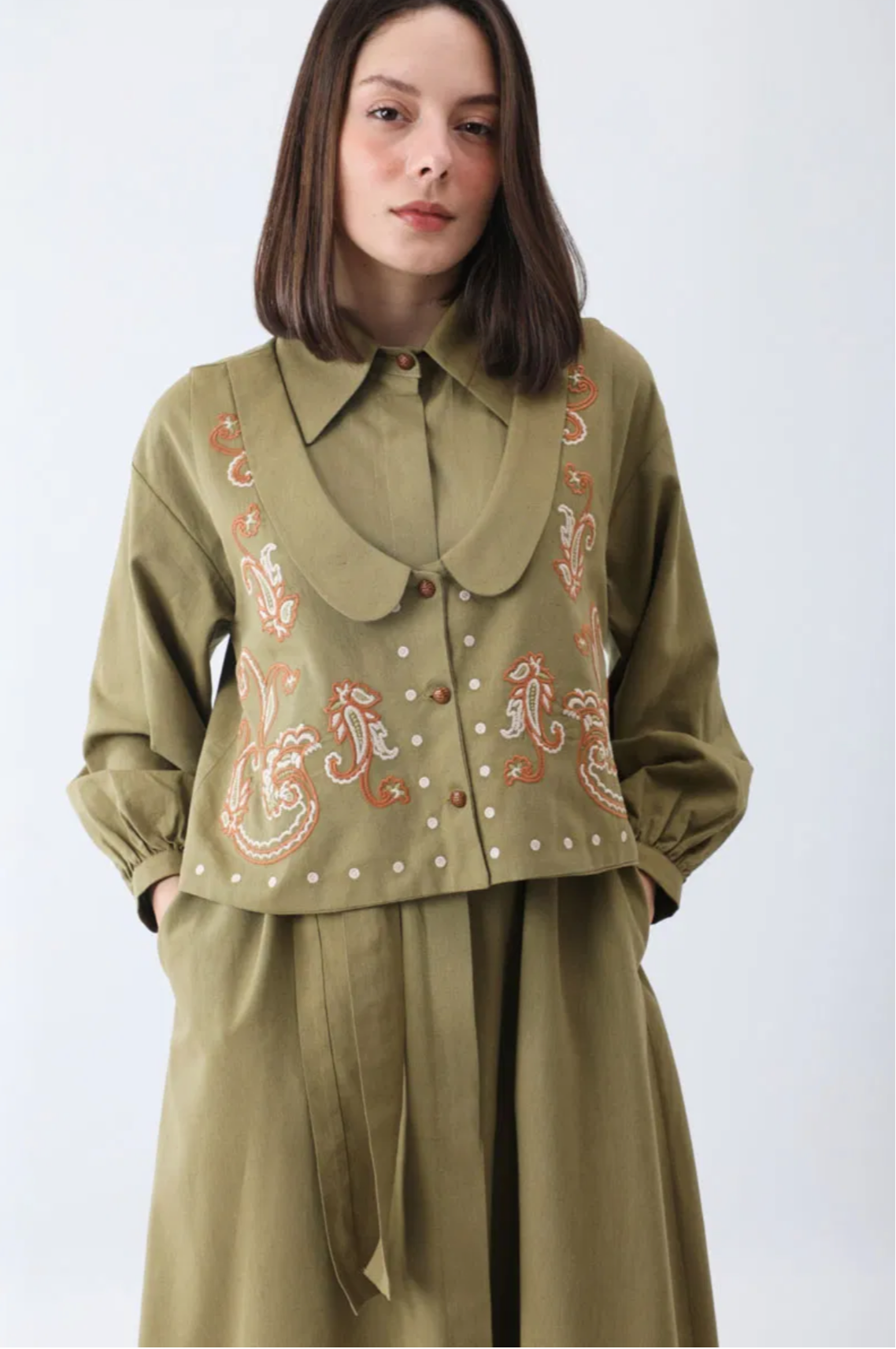 ROBE ENSEMBLE kaki