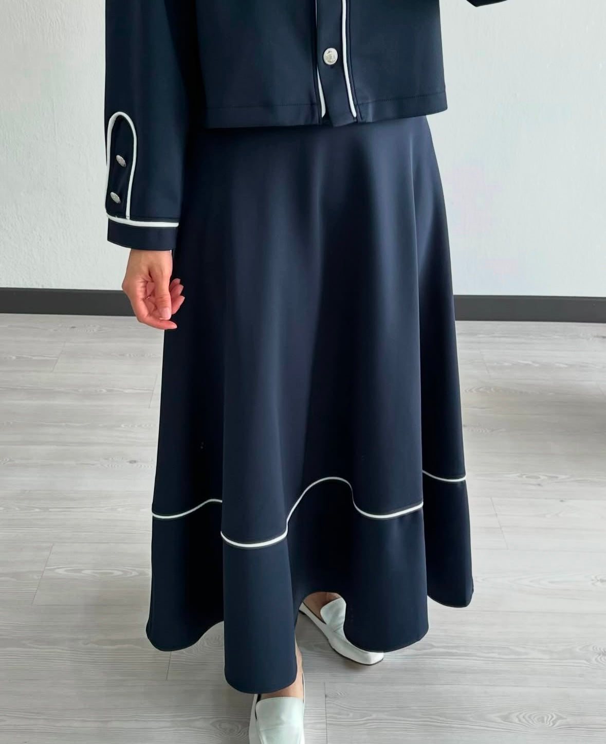 ENSEMBLE JUPE bleu nuit