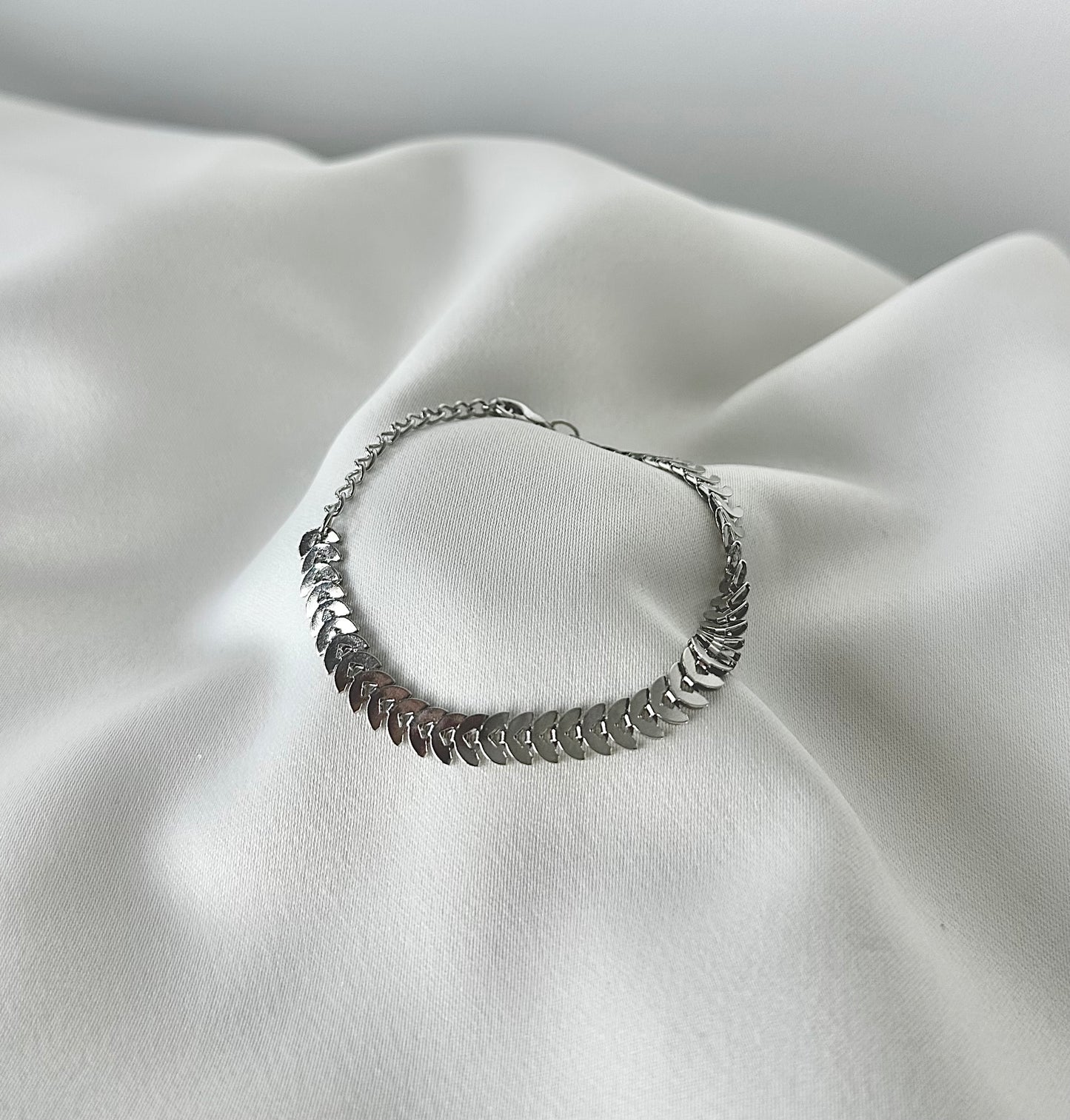 BRACELET ARÊTE DE POISSON ARGENT