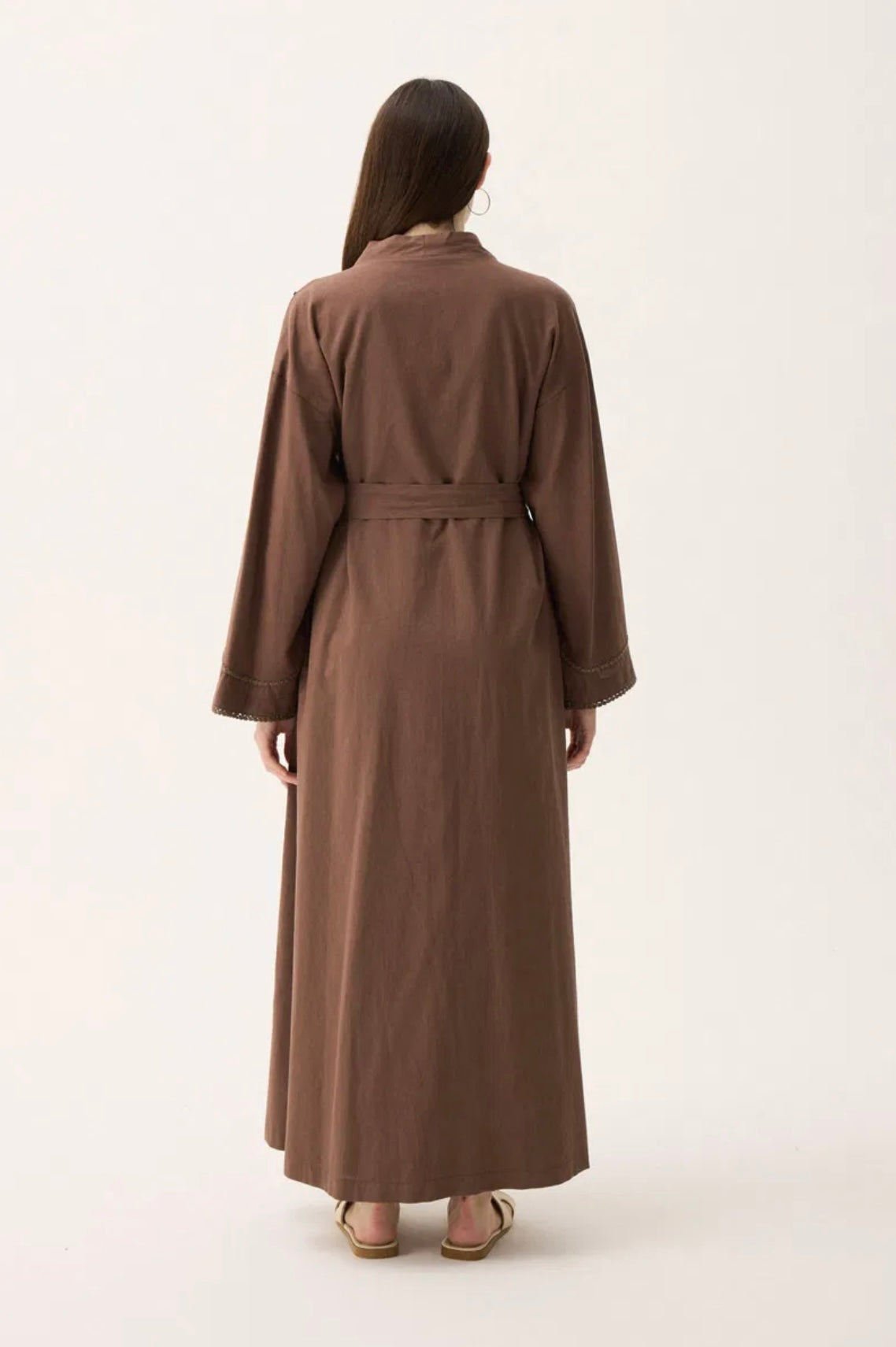 ABAYA 2 PIÈCES marron
