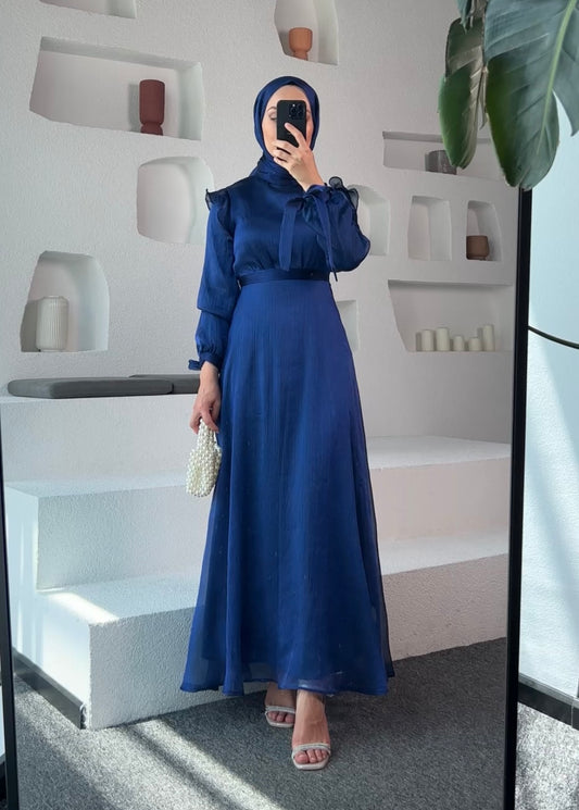 ROBE MIRA bleu marine