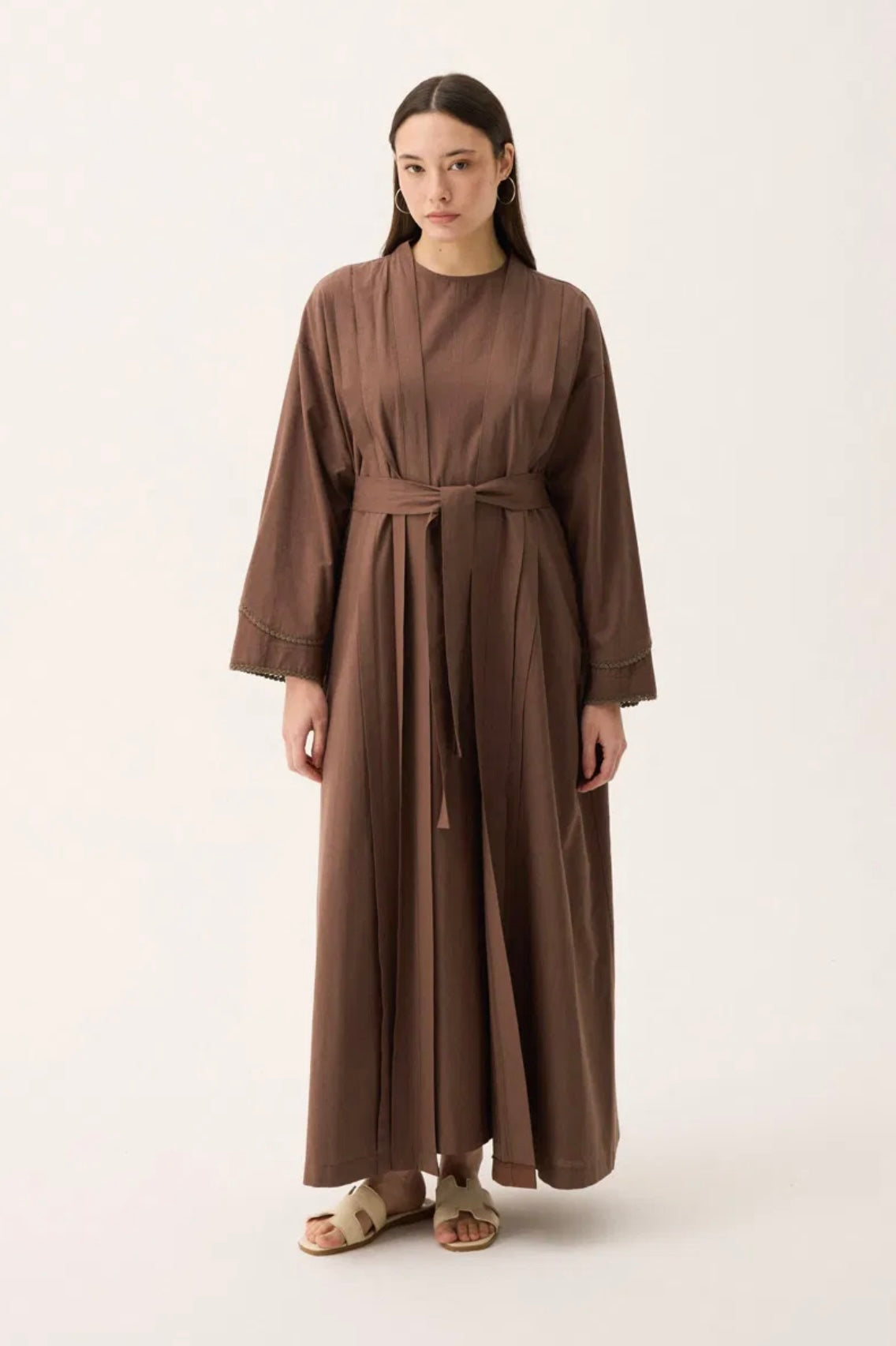 ABAYA 2 PIÈCES marron