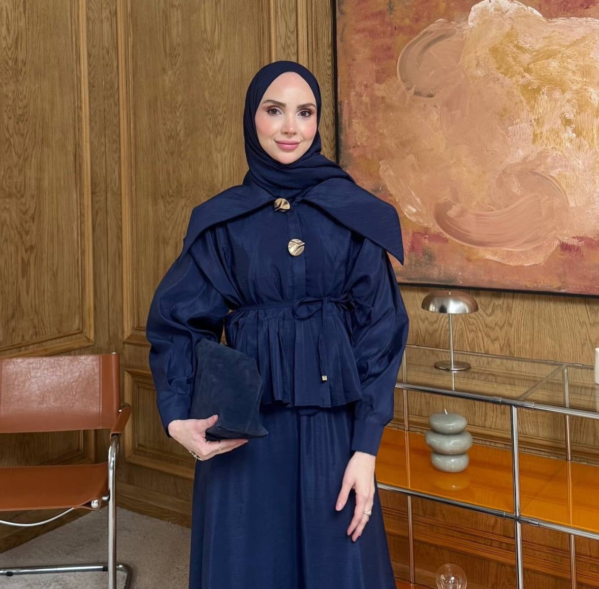 ENSEMBLE JUPE bleu marine