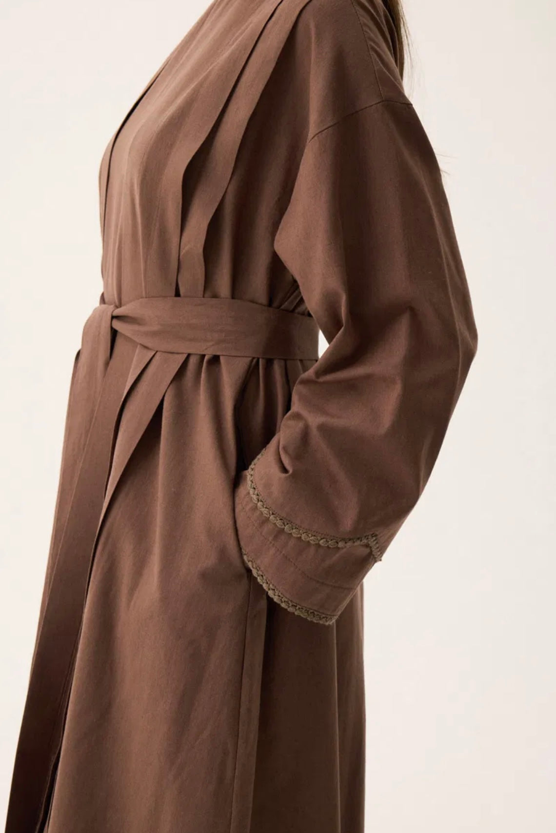 ABAYA 2 PIÈCES marron