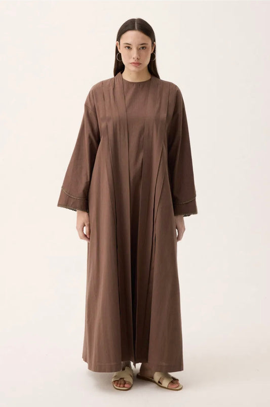 ABAYA 2 PIÈCES marron