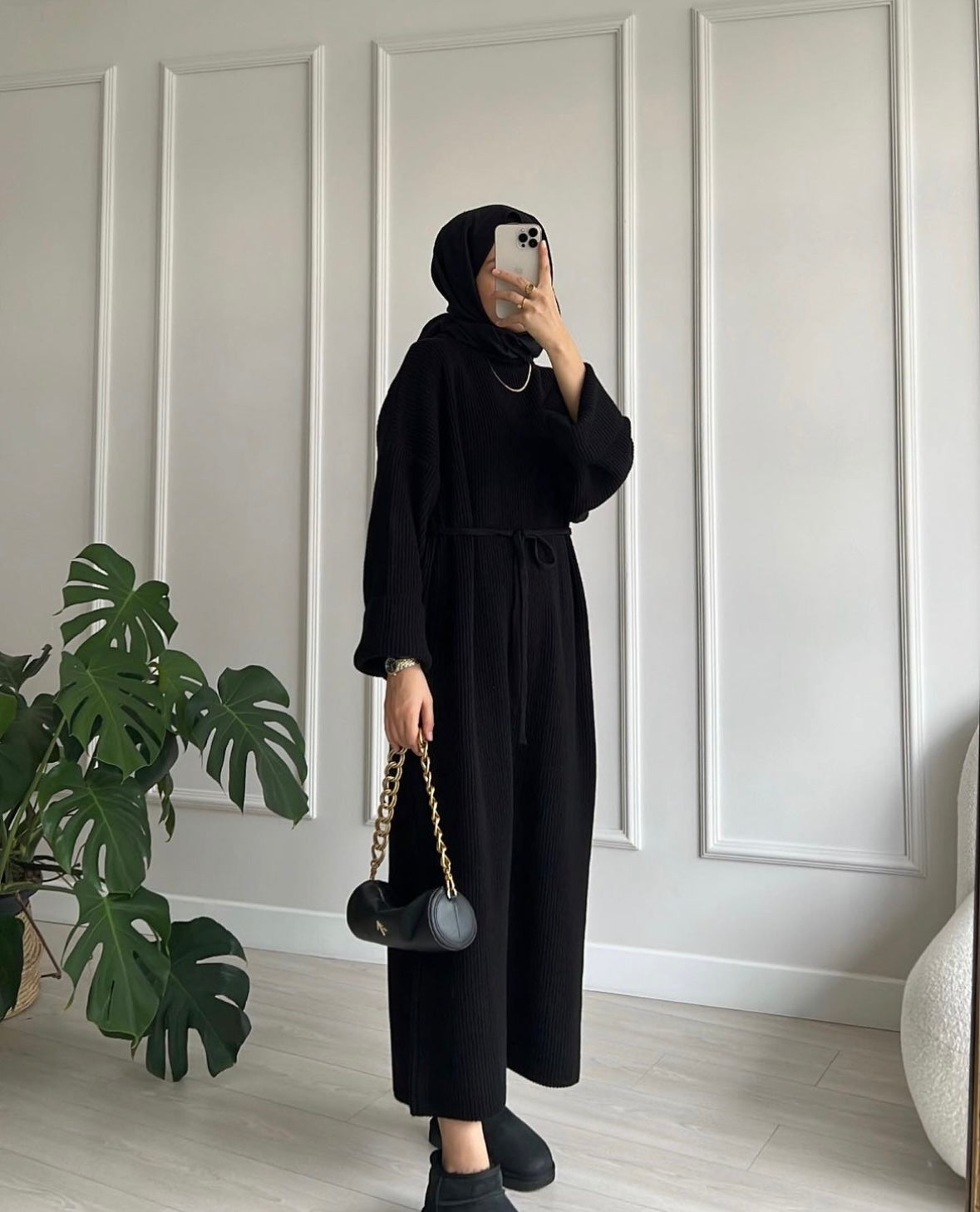 ROBE TRICOT NOIR