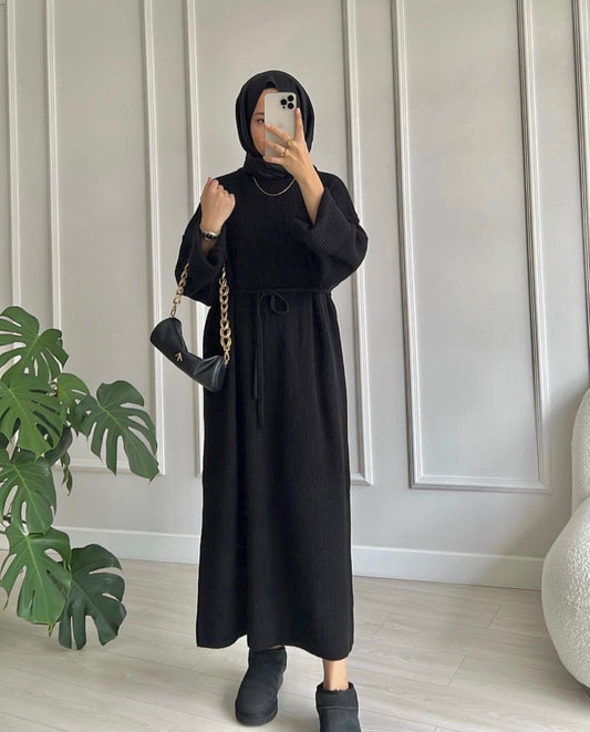 ROBE TRICOT NOIR