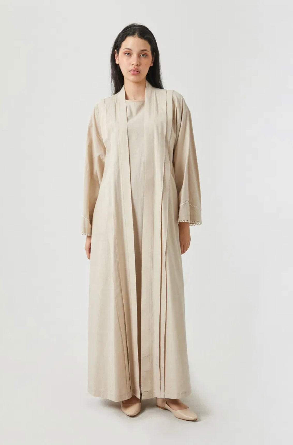 ABAYA 2 PIÈCES beige