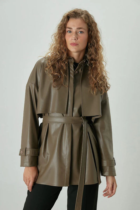 VESTE CHEMISE kaki