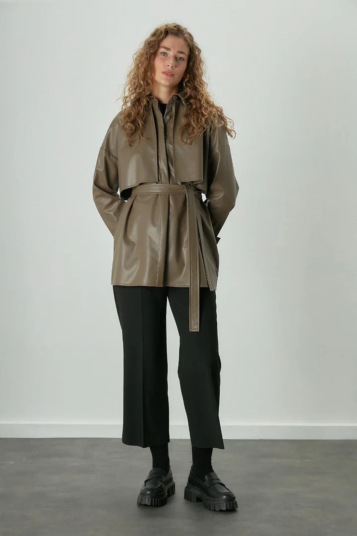 VESTE CHEMISE kaki