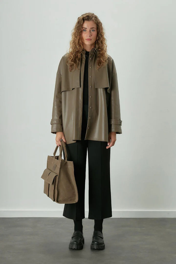 VESTE CHEMISE kaki