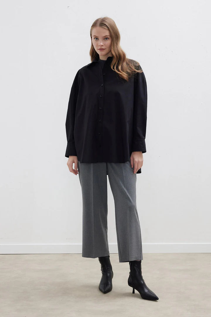 CHEMISE OVERSIZE NOIR