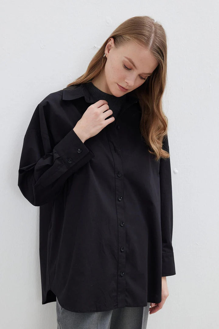 CHEMISE OVERSIZE NOIR