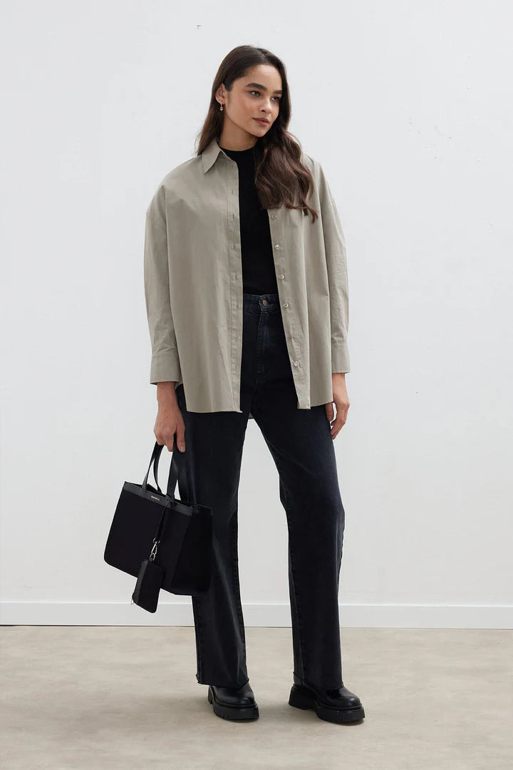CHEMISE OVERSIZE VERT SAUGE