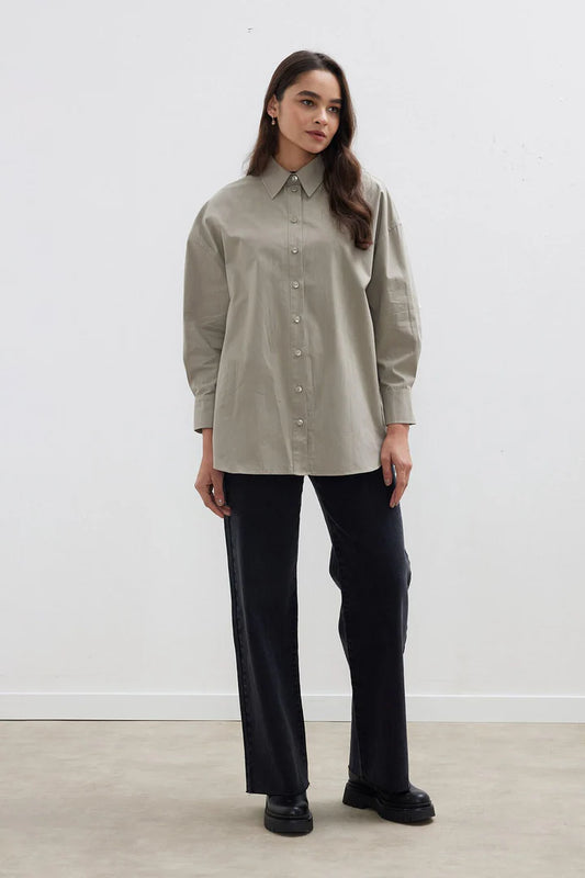 CHEMISE OVERSIZE VERT SAUGE