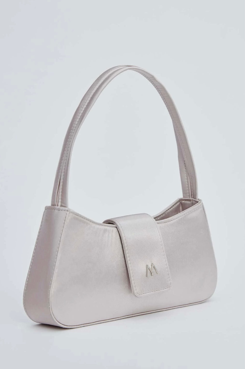 SAC EN SATIN ARGENT