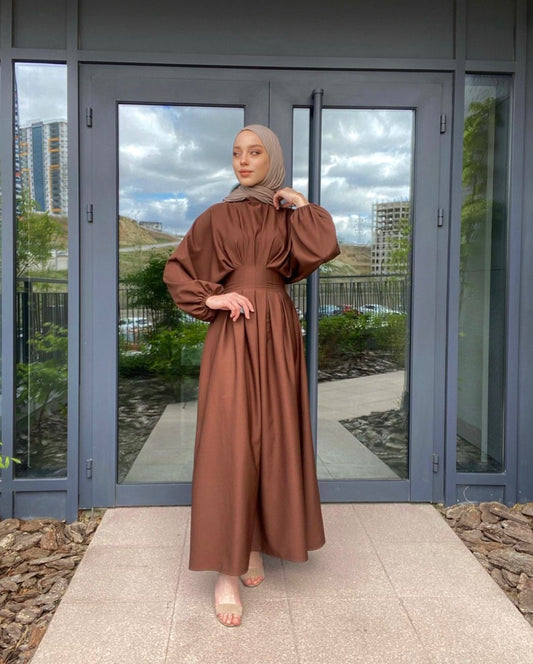 ROBE BELLA marron